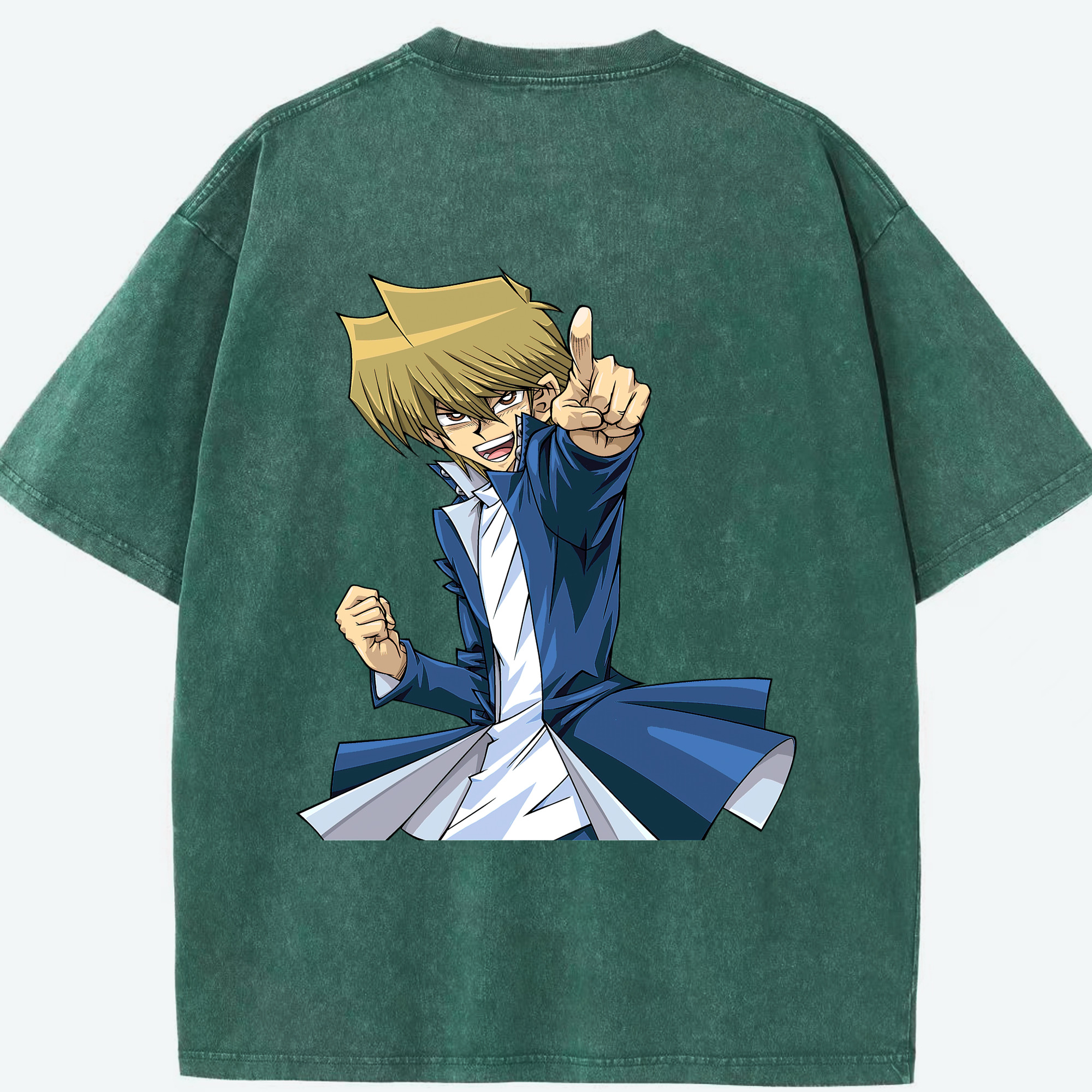 （画像用） 遊☆戯☆王 Yu-Gi-Oh! 綿100% ヴィンテージ風 半袖Tシャツ（背面プリント）